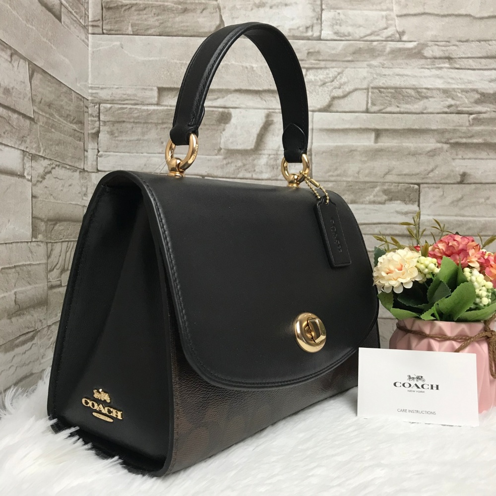 ๐ COACH ๐บTILLY TOP HANDLE SATCHEL 9 3/4" - Picture 3 of 8